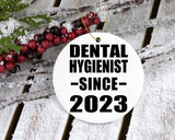 Dental Hygienist Since 2023 - Circle Ornament