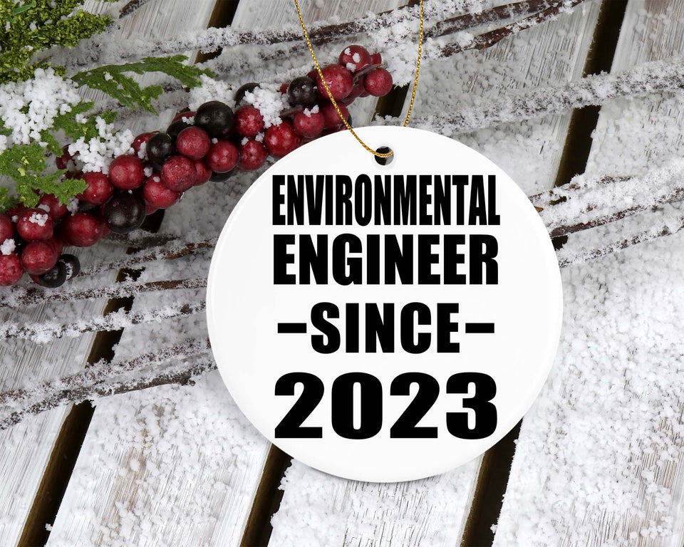Environmental Engineer Since 2023 - Circle Ornament