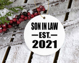 Son In Law Established EST. 2021 - Circle Ornament