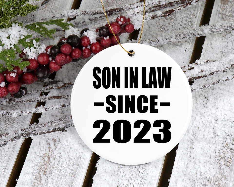 Son In Law Since 2023 - Circle Ornament