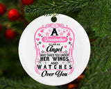 Grandmother Is Like An Angel Takes You Under Her Wings - Circle Ornament