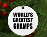 World's Greatest Gramps - Circle Ornament