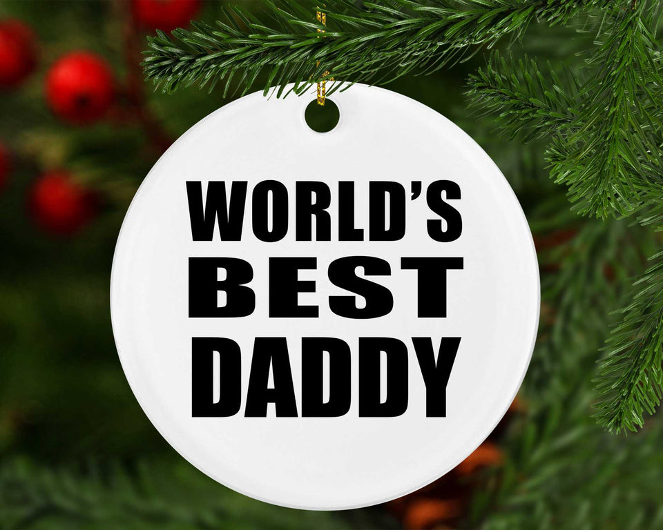 World's Best Daddy - Circle Ornament