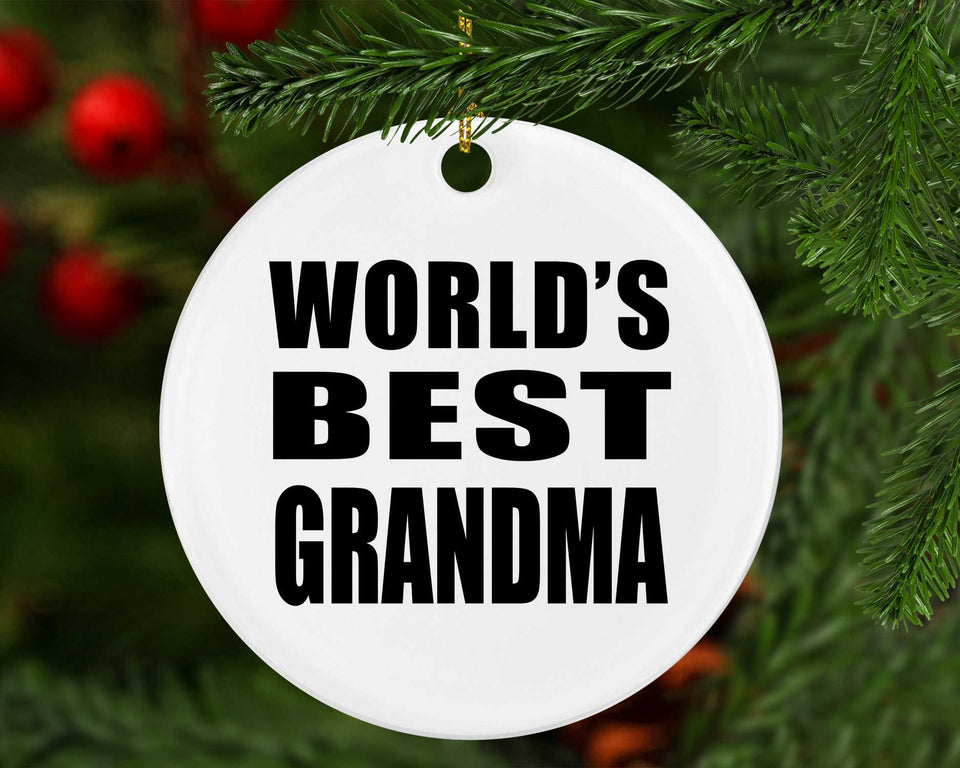 World's Best Grandma - Circle Ornament