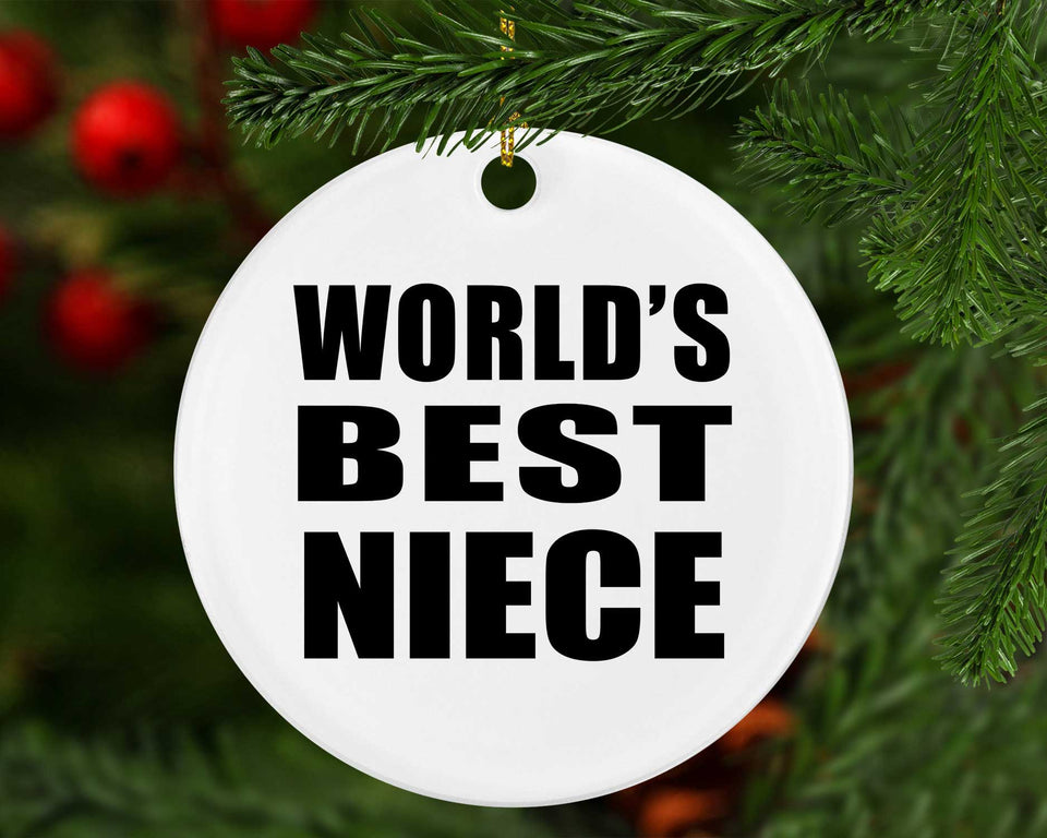 World's Best Niece - Circle Ornament
