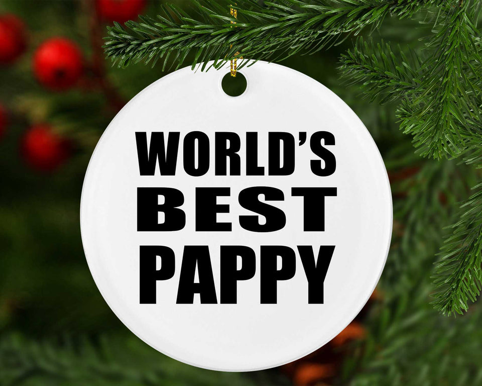 World's Best Pappy - Circle Ornament