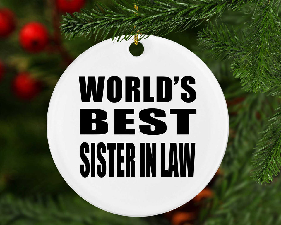 World's Best Sister In Law - Circle Ornament
