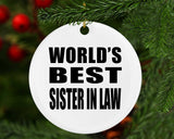 World's Best Sister In Law - Circle Ornament
