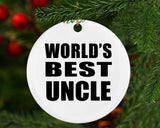 World's Best Uncle - Circle Ornament