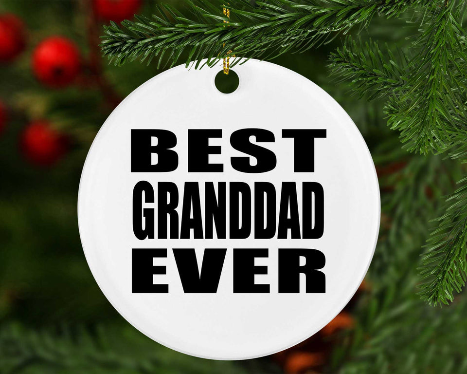 Best Granddad Ever - Circle Ornament