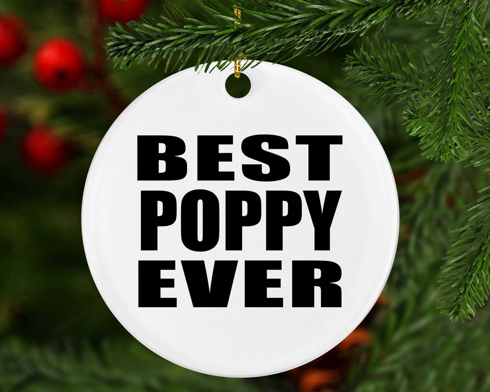 Best Poppy Ever - Circle Ornament
