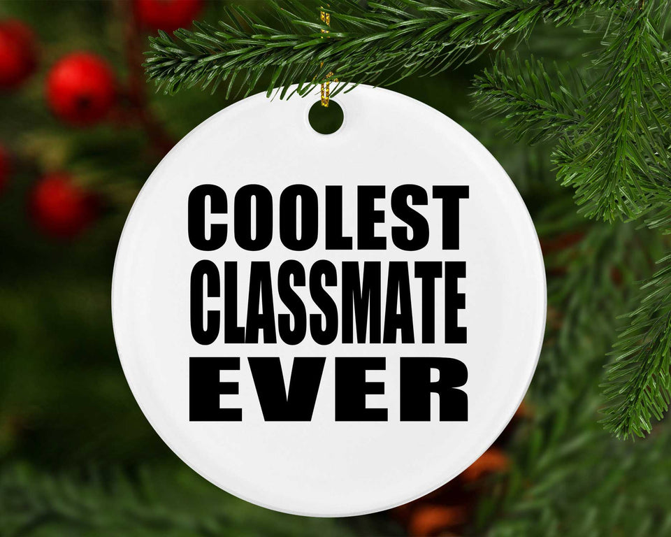 Coolest Classmate Ever - Circle Ornament