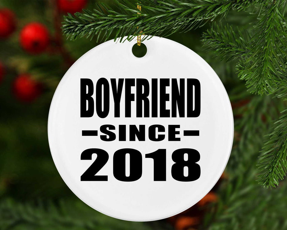 Boyfriend Since 2018 - Circle Ornament