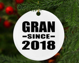 Gran Since 2018 - Circle Ornament