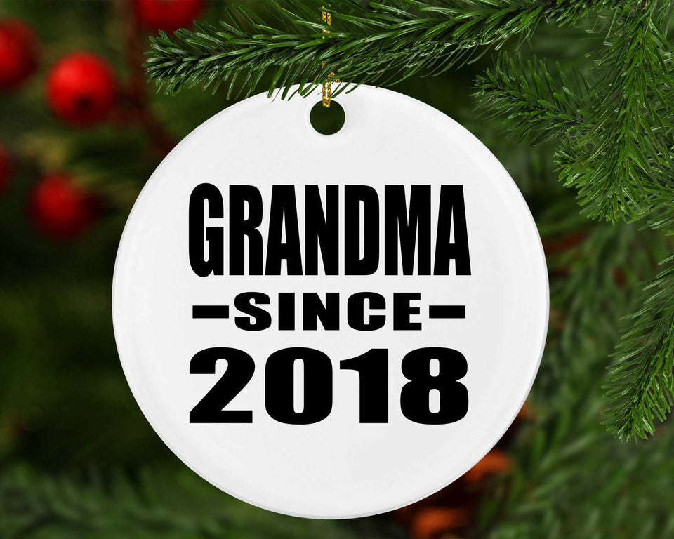 Grandma Since 2018 - Circle Ornament