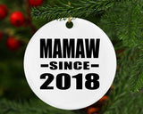 Mamaw Since 2018 - Circle Ornament