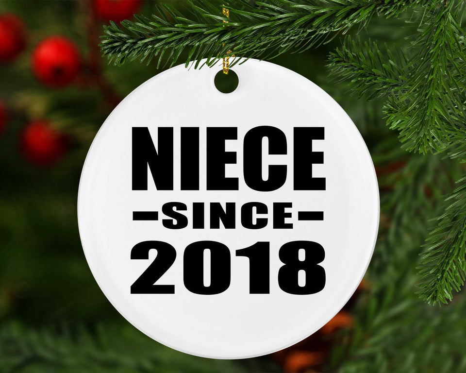 Niece Since 2018 - Circle Ornament