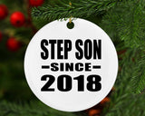 Step Son Since 2018 - Circle Ornament