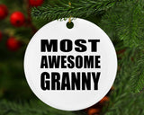 Most Awesome Granny - Circle Ornament