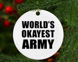 World's Okayest Army - Circle Ornament