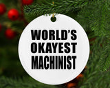 World's Okayest Machinist - Circle Ornament