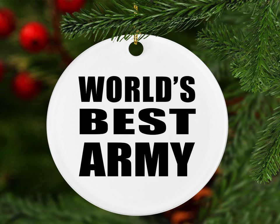 World's Best Army - Circle Ornament