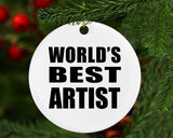 World's Best Artist - Circle Ornament