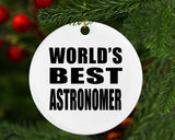 World's Best Astronomer - Circle Ornament