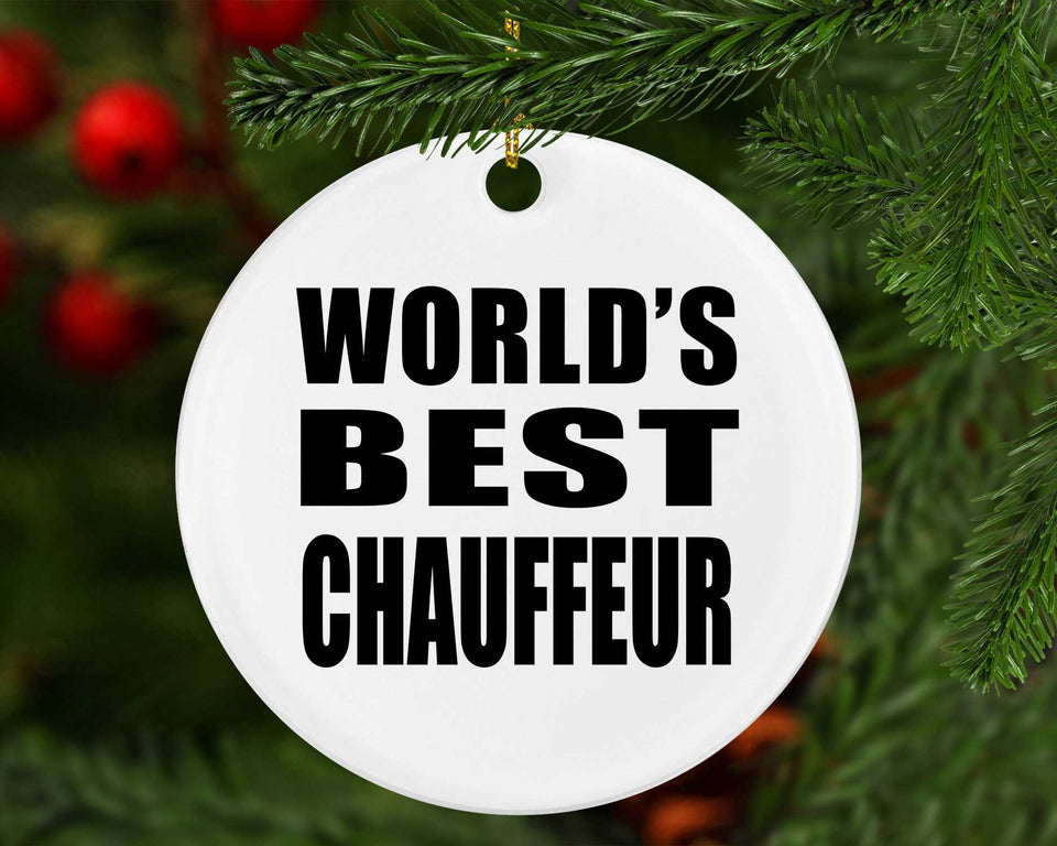 World's Best Chauffeur - Circle Ornament