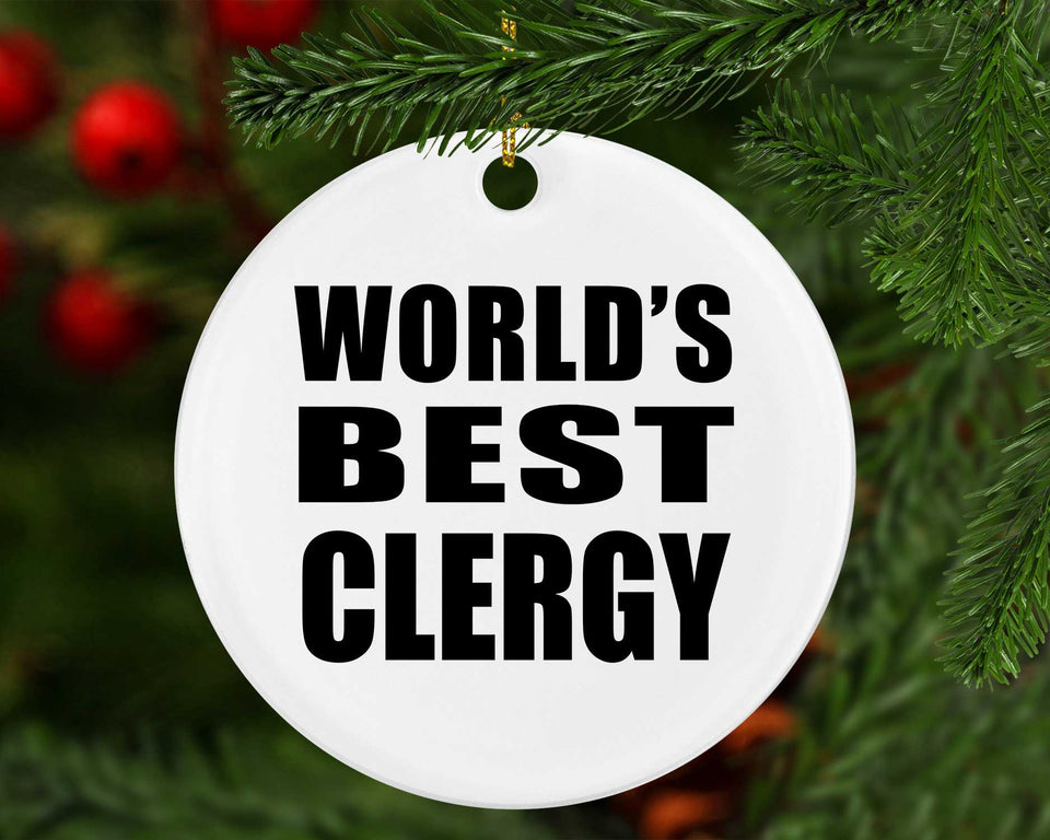 World's Best Clergy - Circle Ornament
