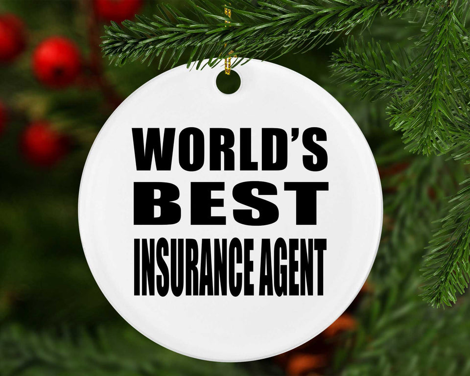 World's Best Insurance Agent - Circle Ornament