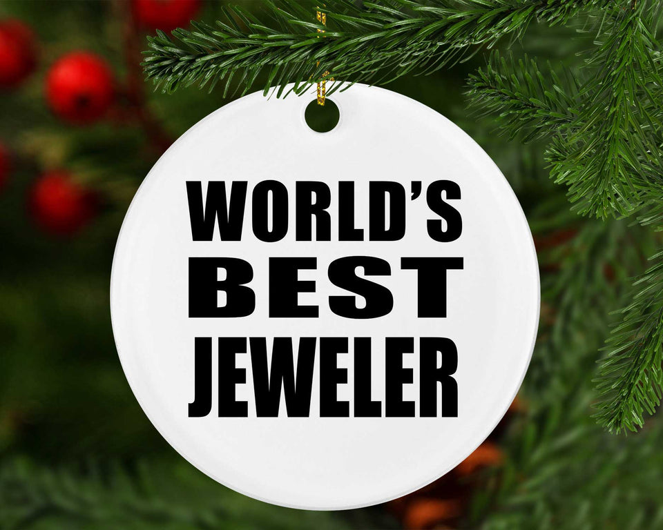 World's Best Jeweler - Circle Ornament