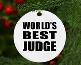 World's Best Judge - Circle Ornament