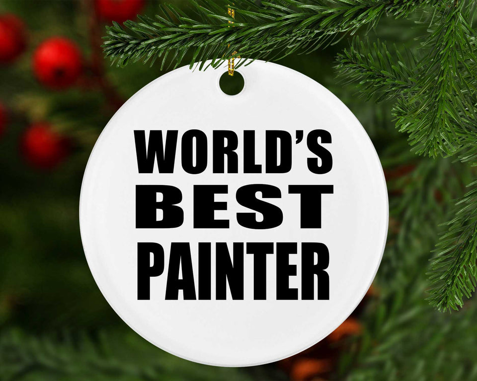 World's Best Painter - Circle Ornament
