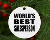 World's Best Salesperson - Circle Ornament