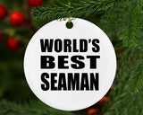 World's Best Seaman - Circle Ornament