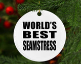 World's Best Seamstress - Circle Ornament