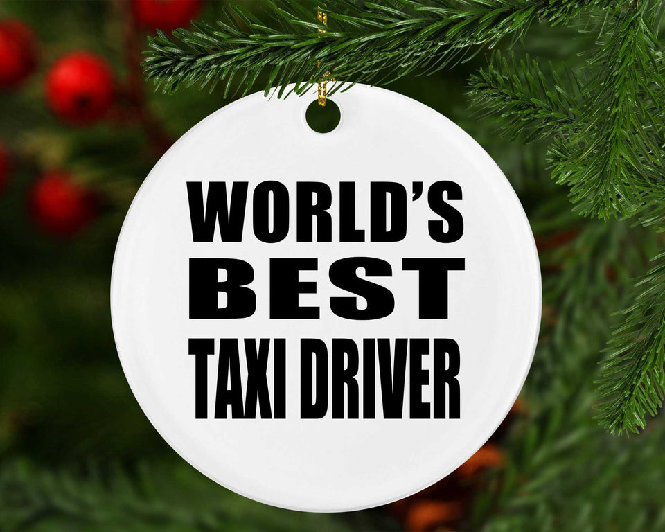 World's Best Taxi Driver - Circle Ornament