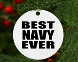 Best Navy Ever - Circle Ornament