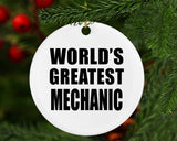World's Greatest Mechanic - Circle Ornament