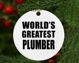World's Greatest Plumber - Circle Ornament