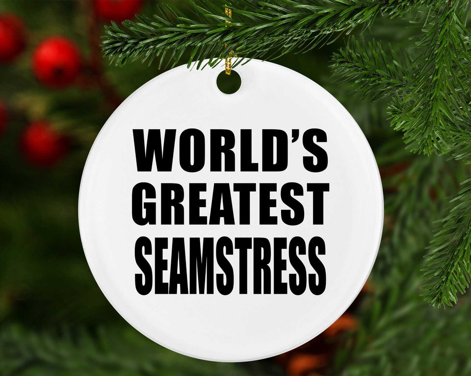 World's Greatest Seamstress - Circle Ornament