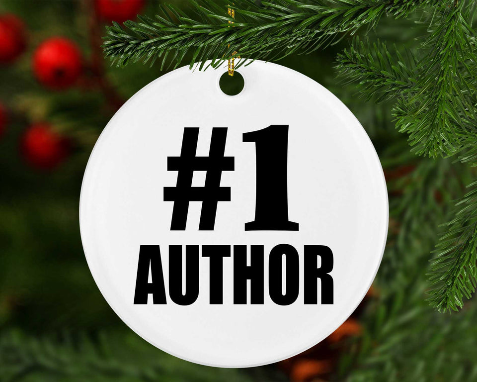 Number One #1 Author - Circle Ornament