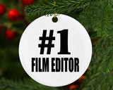 Number One #1 Film Editor - Circle Ornament