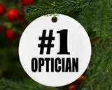 Number One #1 Optician - Circle Ornament