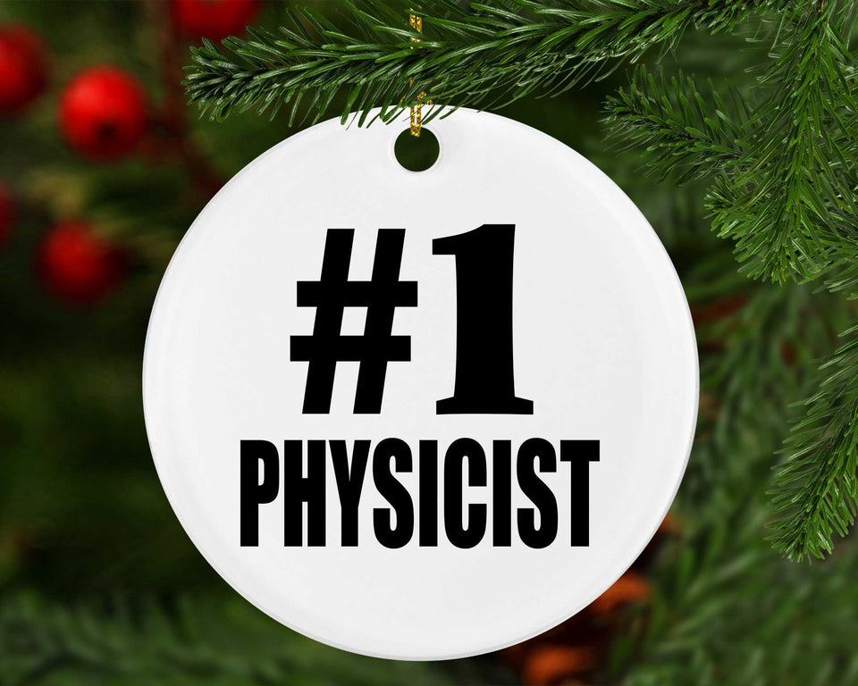 Number One #1 Physicist - Circle Ornament