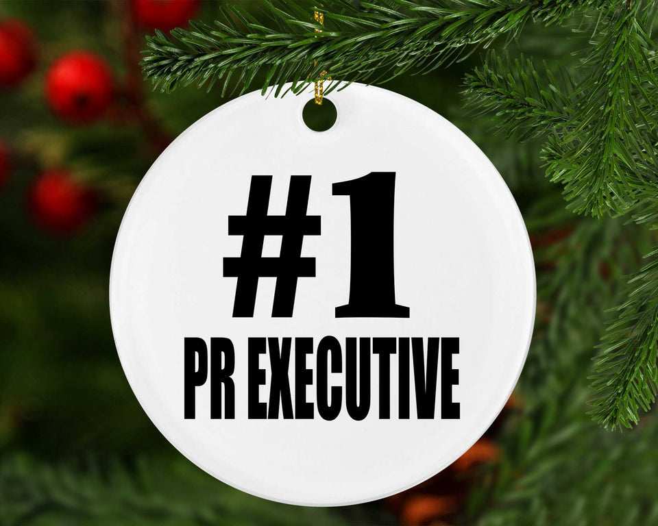Number One #1 Pr Executive - Circle Ornament