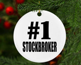 Number One #1 Stockbroker - Circle Ornament