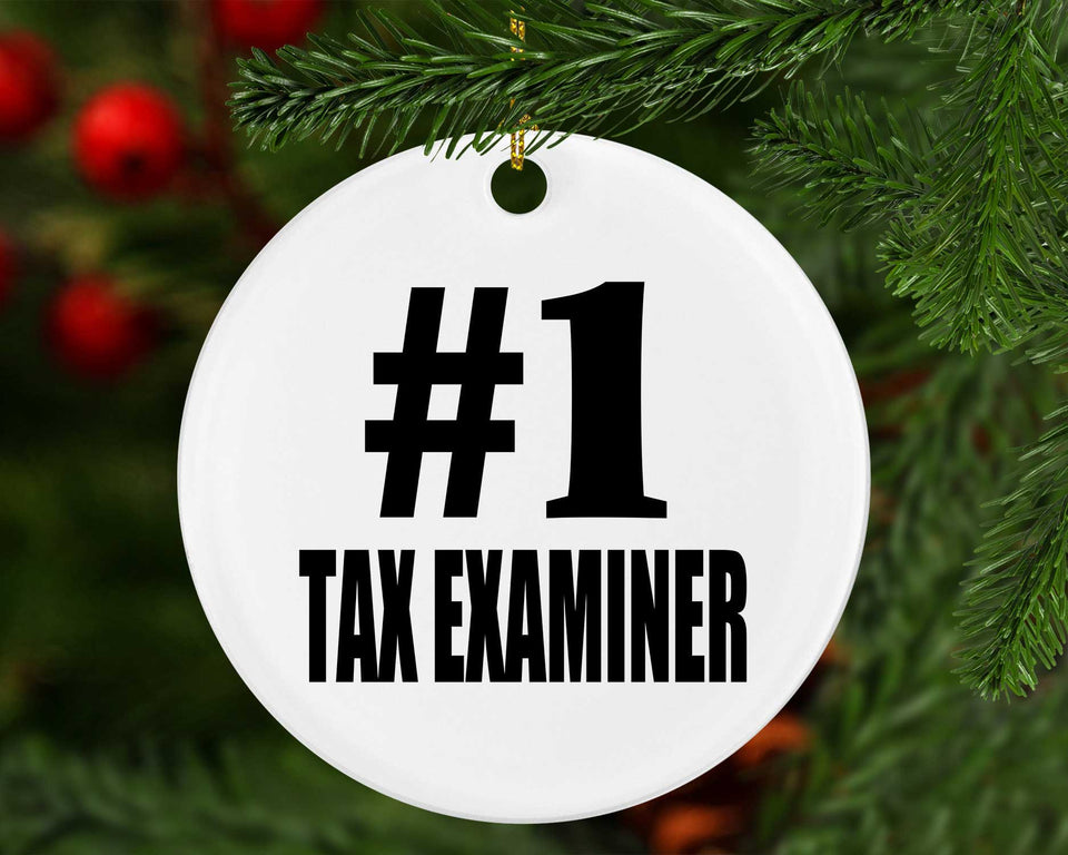 Number One #1 Tax Examiner - Circle Ornament