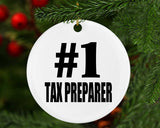 Number One #1 Tax Preparer - Circle Ornament
